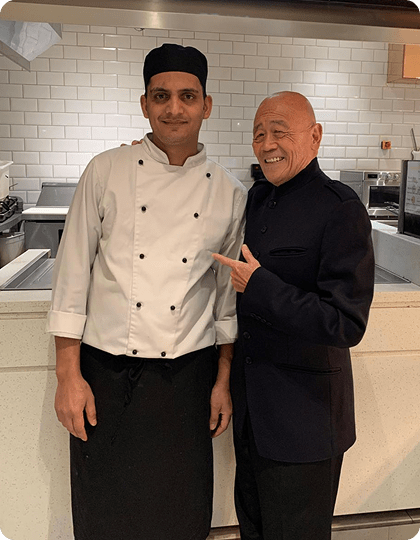 two man in himalayan kitchen